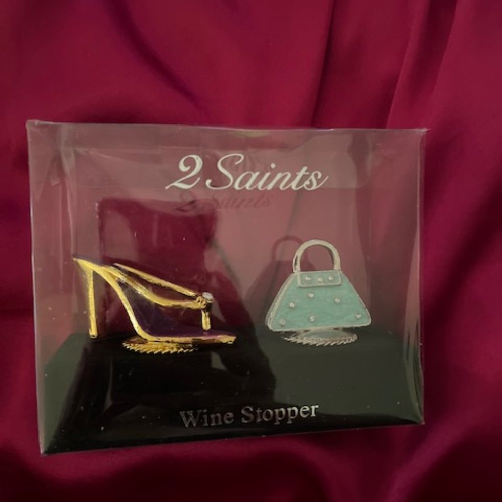 2 Saints Wine stoppers - purse and sandal